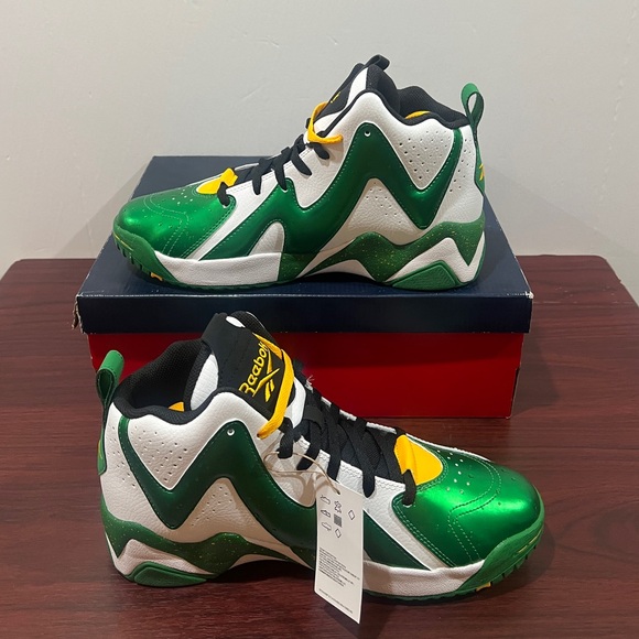 Reebok, Hurrikaze 2, GZ1566, Green, White, Yellow - Picture 4 of 15